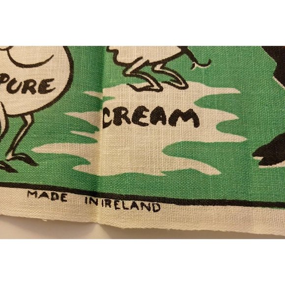 Vintage Irish All Pure Linen Tea Towel Irish Coffee Recipe Fast Colours Not Used - Picture 4 of 9